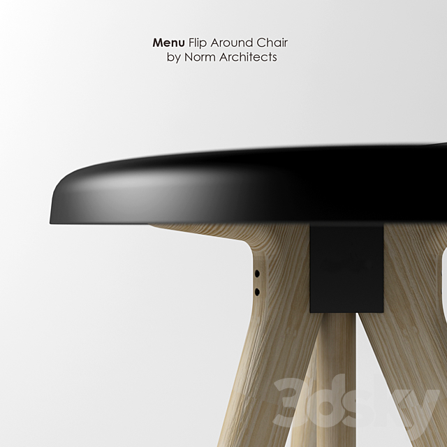 Buffet Menu Flip Around Chair by Norm Architects 3DSMax File - thumbnail 3