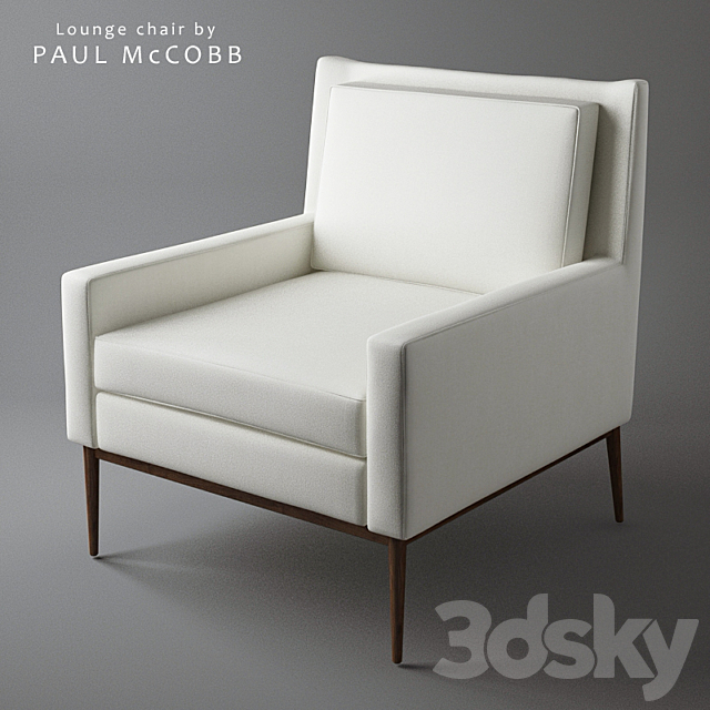 Paul McCobb Lounge Chair 3DSMax File - thumbnail 1