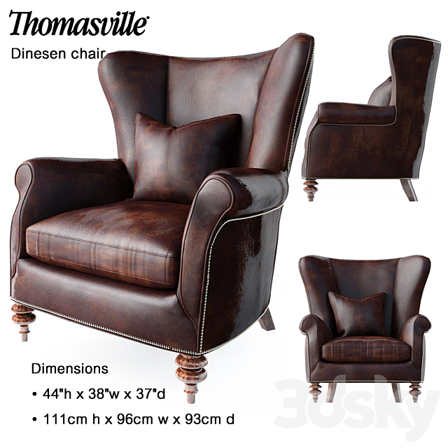 Thomasville Dinesen chair 3DSMax File - thumbnail 1