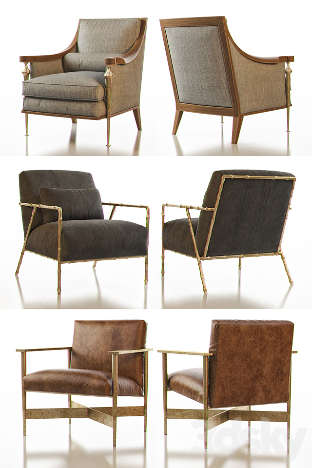Contemporary Chair Pack – Set III 3DSMax File - thumbnail 2
