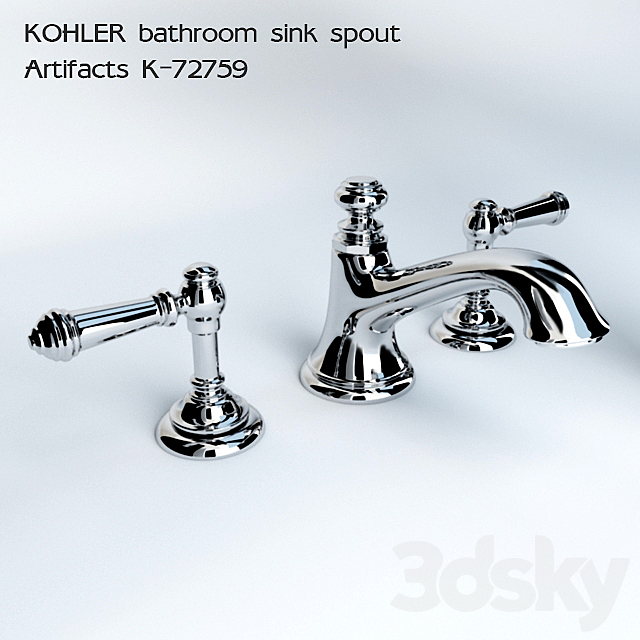 KOHLER bathroom sink spout Artifacts K-72759 3DSMax File - thumbnail 1