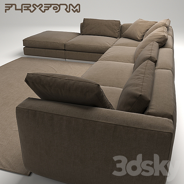 FLEXFORM sofa 3DSMax File - thumbnail 1