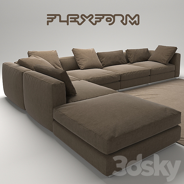 FLEXFORM sofa 3DSMax File - thumbnail 2