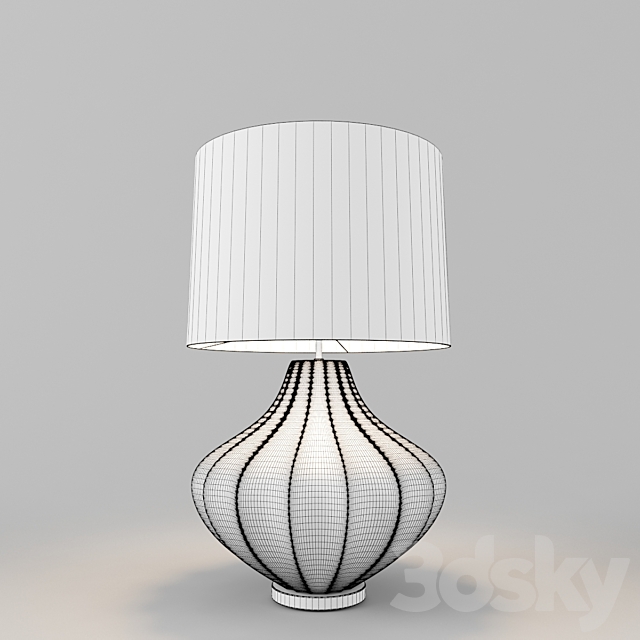 Table lamp HEATHFIELD & Co Mallory Turquoise 3d