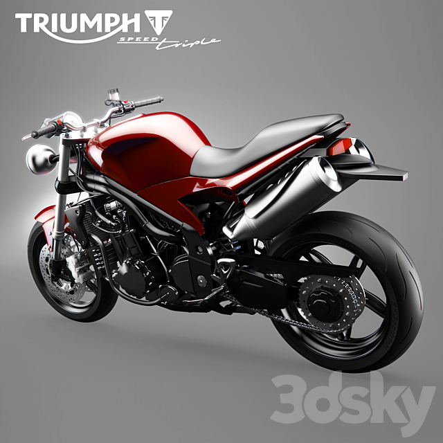 Triumph Speed ??Triple motorcycle 3d