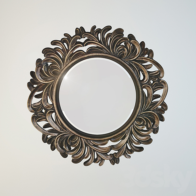 Mirror in carved frame Free Download