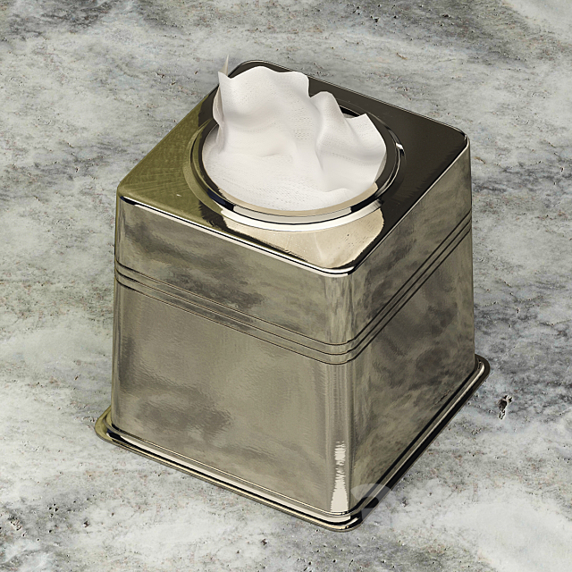 Set for bathrooms Restoration Hardware METAL APOTHECARY ACCESSORIES 3DSMax File - thumbnail 2