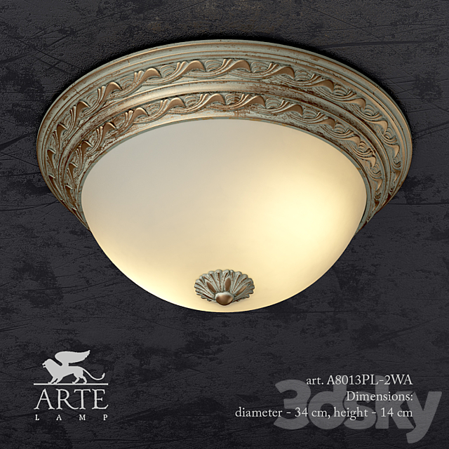 Arte Lamp Art. A8013PL-2WA 3DSMax File - thumbnail 1