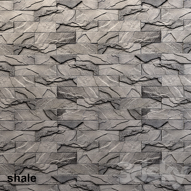 The shale Slate 3d