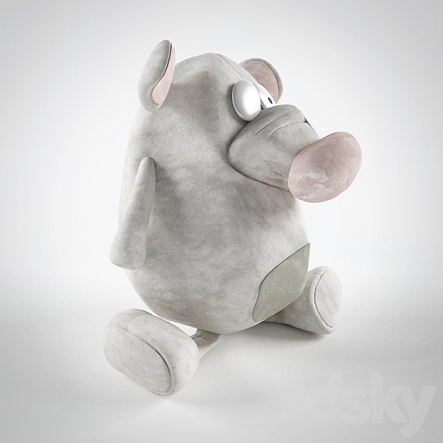 Mouse soft toy 3DSMax File - thumbnail 3