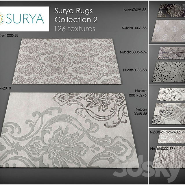 Surya rugs 2 3DSMax File - thumbnail 1
