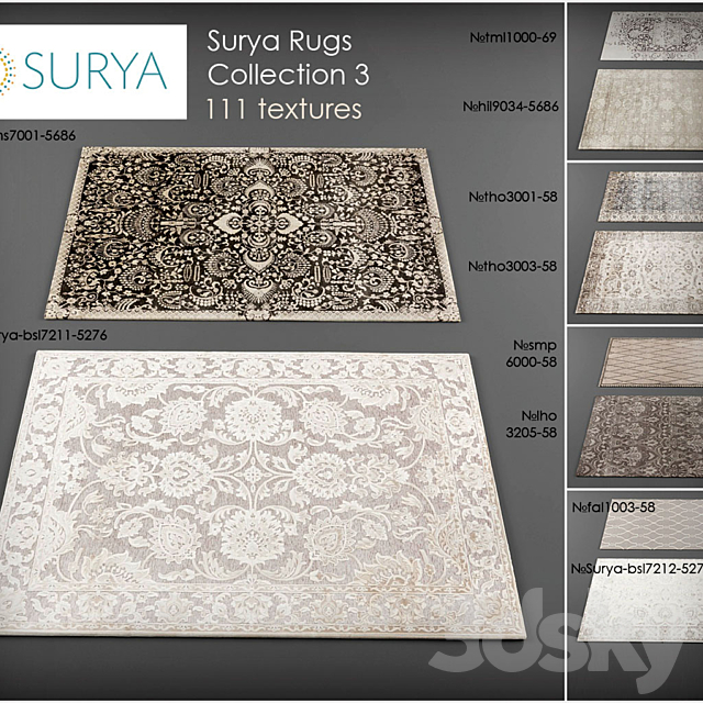 Surya rugs 3 3DSMax File - thumbnail 1
