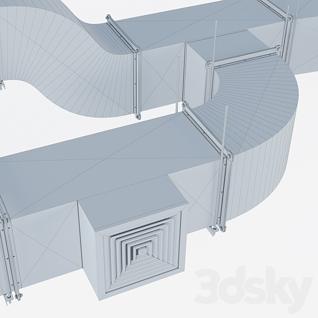 Rectangular ventilation 3DSMax File - thumbnail 3