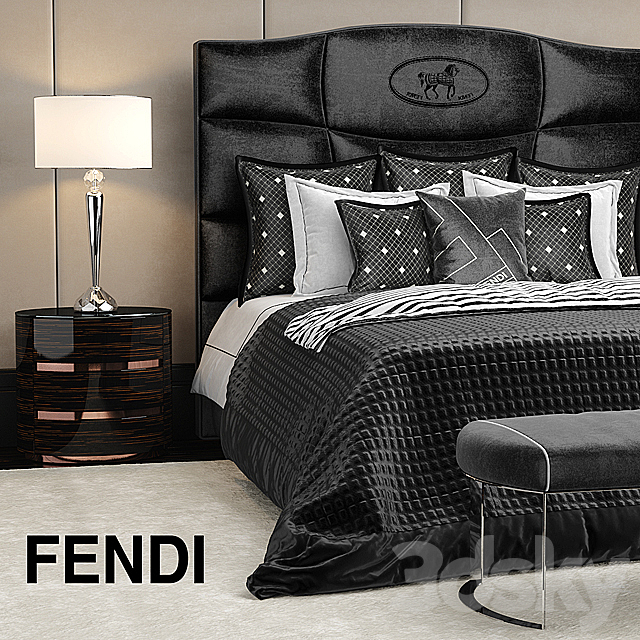 Bed Fendi George bed 3d