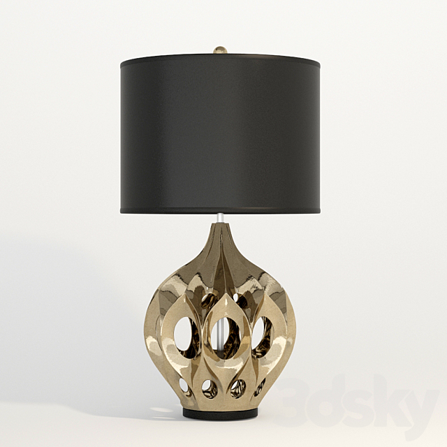 Bronze Table Lamp 3DSMax File - thumbnail 1