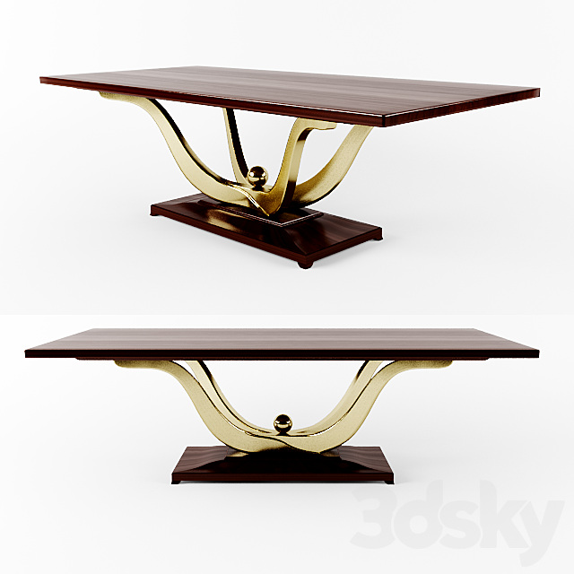dining table – Fontain 3DS Max Model - thumbnail 2