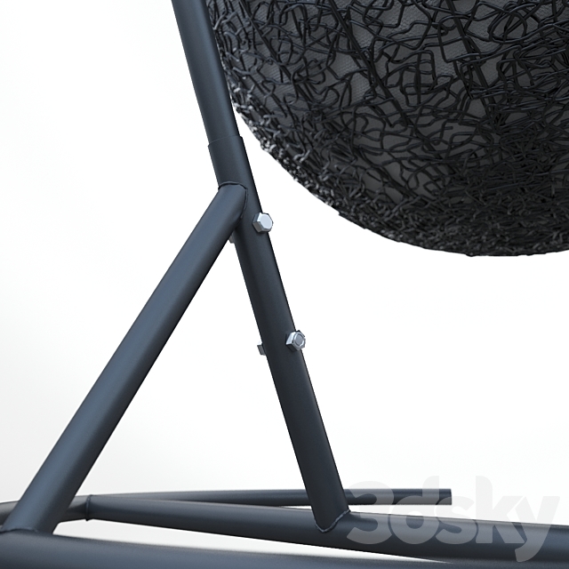 Outdoor Wicker Swing Chair 3DSMax File - thumbnail 3