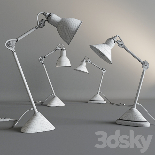 Table light n02 “La Lampe GRAS” 3DSMax File - thumbnail 2