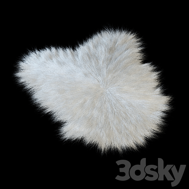 Sheep Skin longhair 3DSMax File - thumbnail 2