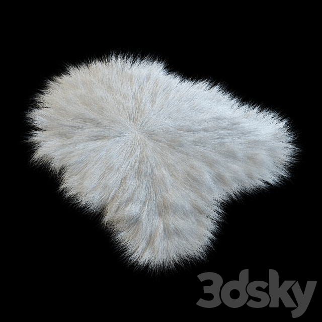 Sheep Skin longhair 3DSMax File - thumbnail 3
