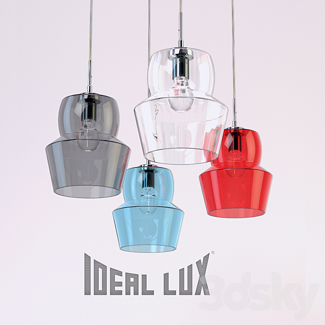 Hanging lamp Ideal Lux ZENO 3DSMax File - thumbnail 1