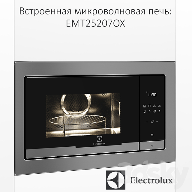 Built-in microwave Electrolux EMT25207OX 3DSMax File - thumbnail 1