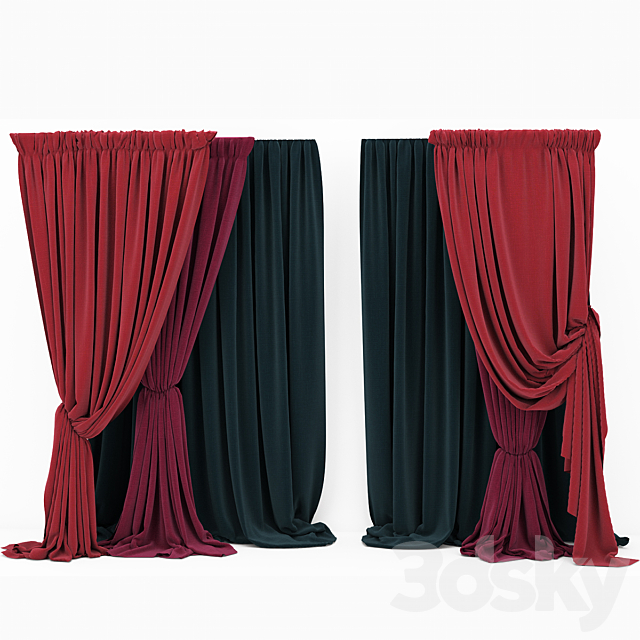 Curtain collection 07 3d