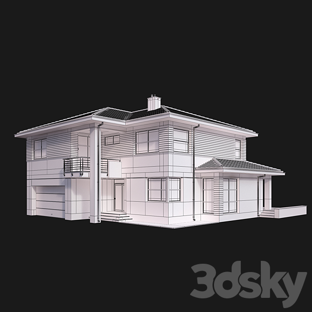 Villa house 3DSMax File - thumbnail 3