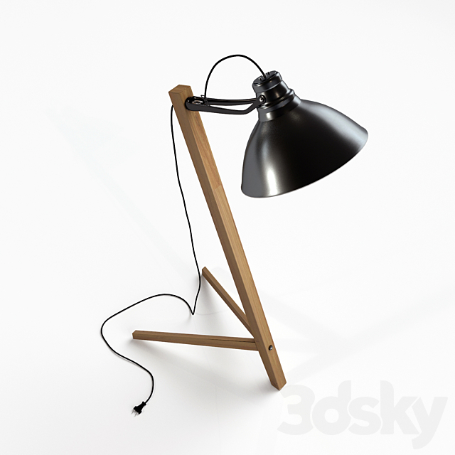 Scandinavian floor lamp 3d