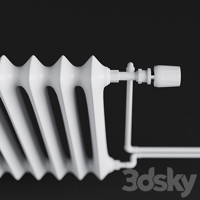 White radiator 3d