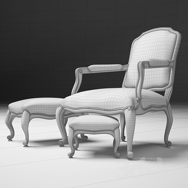 Armchair \\ Chair Collection Pierre 2014 DIVA 3DSMax File - thumbnail 2