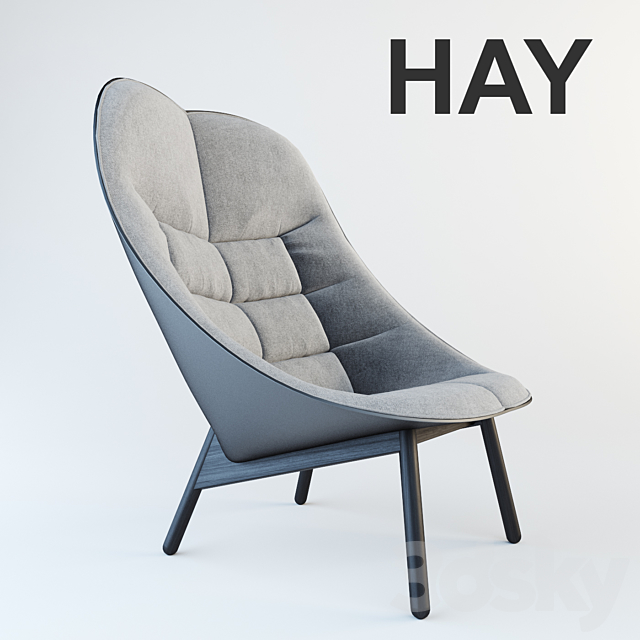 HAY Uchiwa Lounge Chair 3DSMax File - thumbnail 1