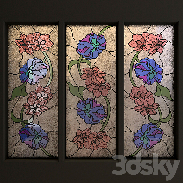 Stained-glass window 3DSMax File - thumbnail 2