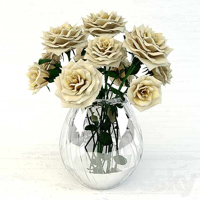 Bouquet of roses 3DSMax File - thumbnail 1