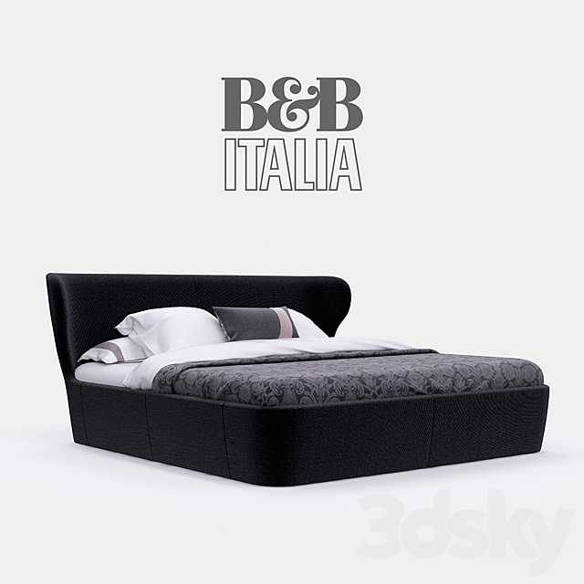 B & B italia. Papilio Bed 3DSMax File - thumbnail 1