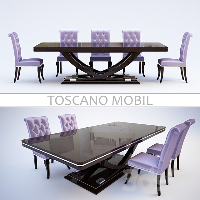 Dining table TOSCANO MOBIL 3DSMax File - thumbnail 1