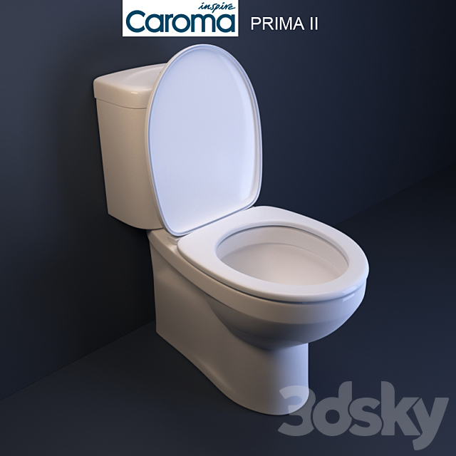 Caroma Prima II toilet 3DSMax File - thumbnail 2