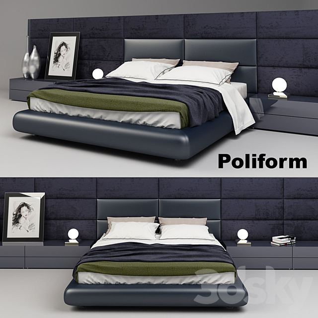 Poliform Dream Bed 3DSMax File - thumbnail 1