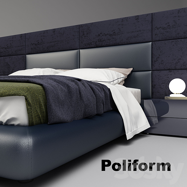 Poliform Dream Bed 3DSMax File - thumbnail 3