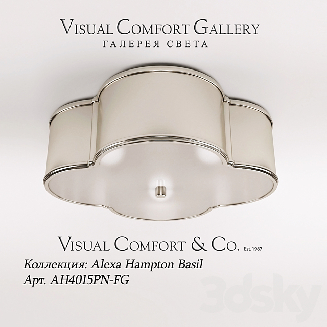 Ceiling light Visual Somfort AH4015PN-FG 3DSMax File - thumbnail 1