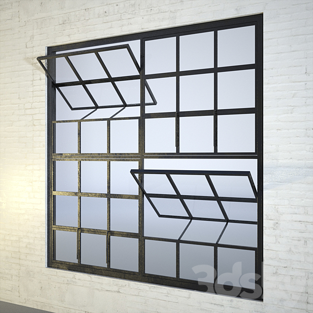 Industrial Factory Windows 3d