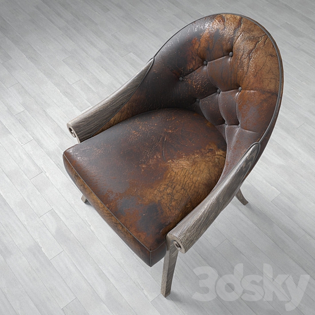 The chair in the style of Loft 3DSMax File - thumbnail 3