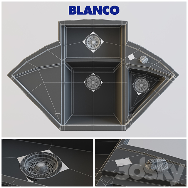 Blanco Axia II 9E 3d
