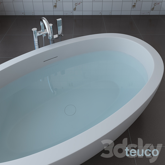 Bathroom faucet and Teuco FEEL Teuco Leaf RL19 3DSMax File - thumbnail 2