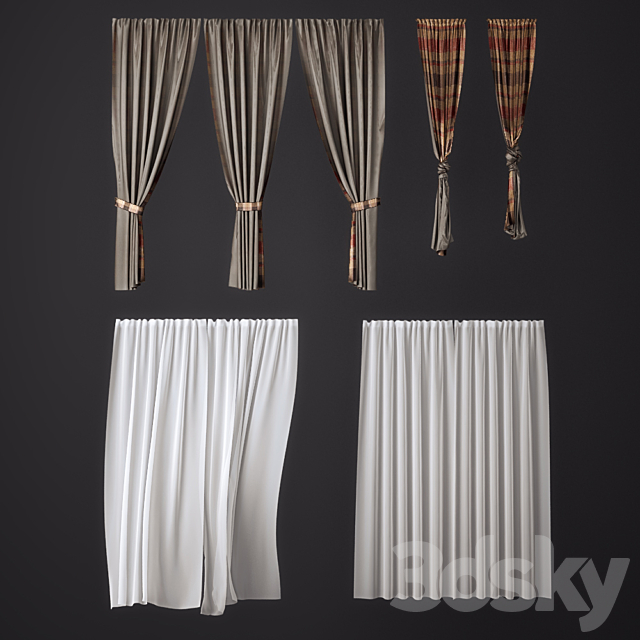 A set of curtains ?1 3DSMax File - thumbnail 1