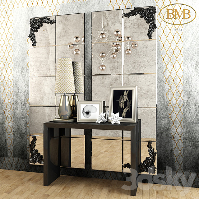 BMB Italy mirror and console 3DSMax File - thumbnail 1