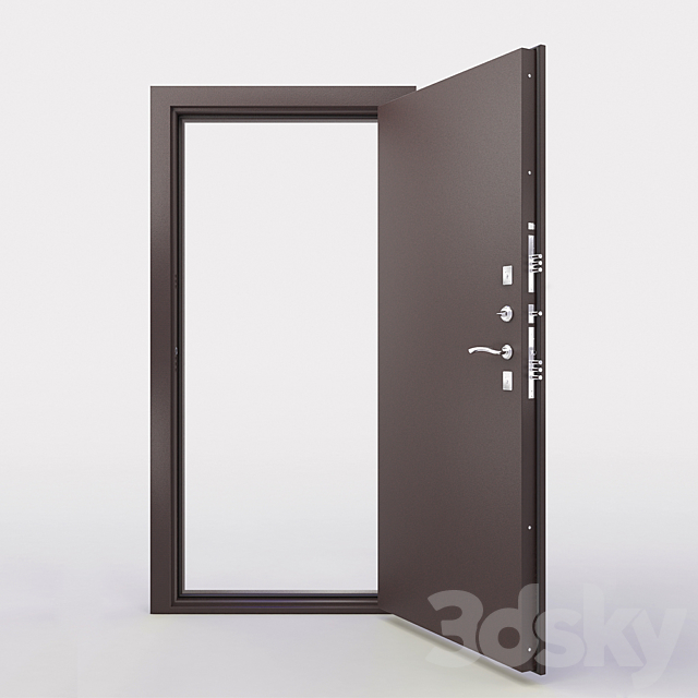 Door entrance metal 3d