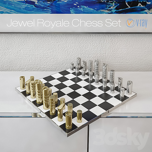 Jewel Royale Chess Set 3d