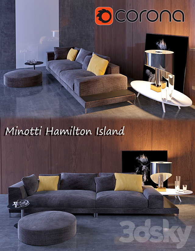 Minotti Hamilton Island 3DSMax File - thumbnail 1