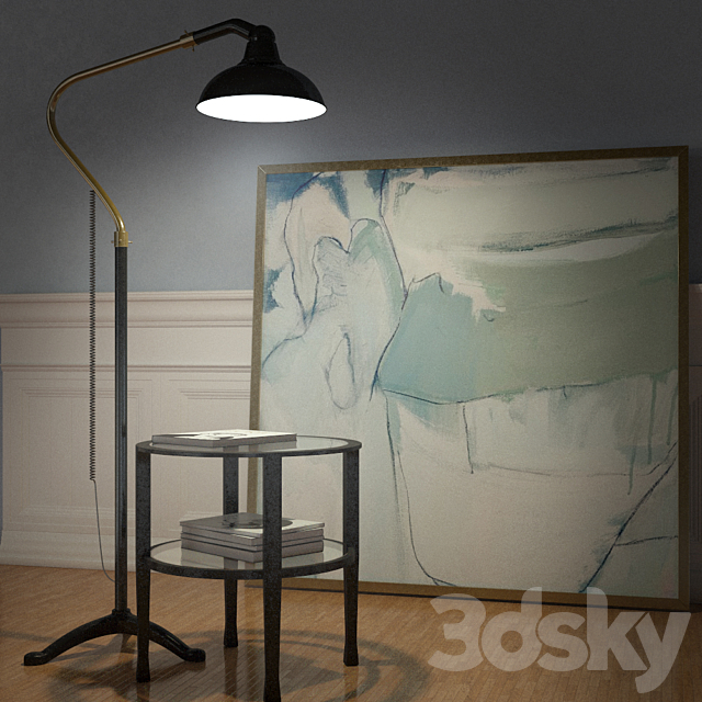 WINDSOR TASK FLOOR LAMP 3d